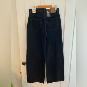 Levi's Black High-Rise Wide Leg Jeans